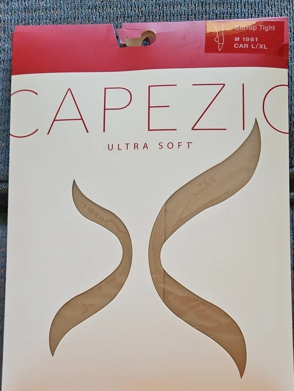 2 Capezio ULTRA SOFT STIRRUP TIGHTS CARAMEL L/XL 1961